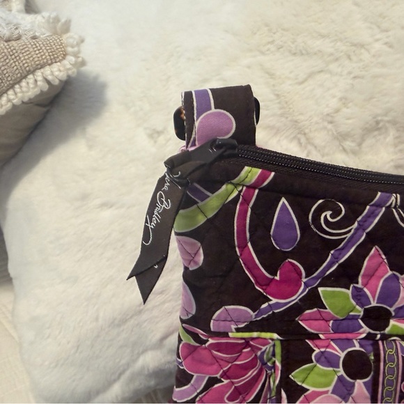 Vera Bradley Purple Punch Hipster Shoulder/Crossbody Purse 10x10 - Picture 3 of 6